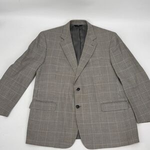 Brooks Brothers Suit Jacket 48 R Silk Wool Houndstooth Blazer Luxury Sport Coat
